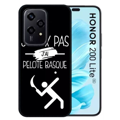 Coque Pour Honor 200 Lite - J Peux Pas J Ai Pelote Basque 2 - Silicone - Noir