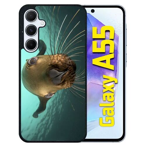 Coque Pour Galaxy A55 - Loutre Tu Veux Ma Photo - Silicone - Noir