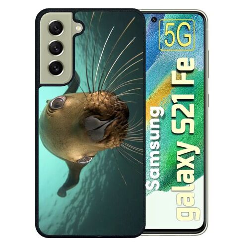 Coque Pour Galaxy S21 Fe 5g - Loutre Tu Veux Ma Photo - Silicone - Noir