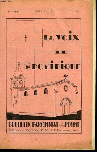 La Voix De St-Dominique. N°18 - 3ème Année