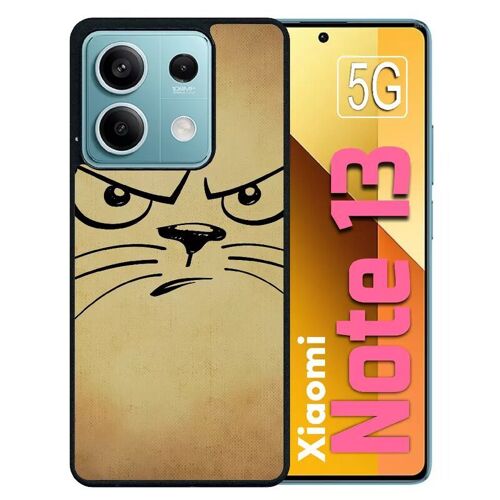Coque Pour Redmi Note 13 5g - Smiley Chat - Silicone - Noir