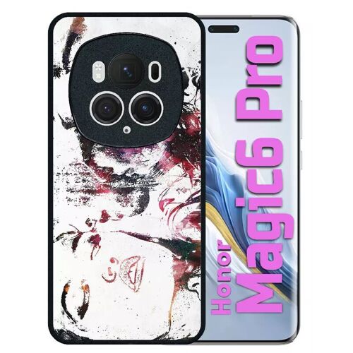 Coque Pour Honor Magic 6 Pro - Creative Art Love Will Tear Us Apart - Silicone - Noir