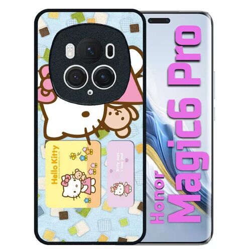 Coque Pour Honor Magic 6 Pro - Hello Kitty I Love You - Silicone - Noir