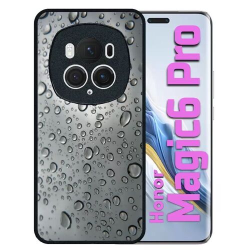 Coque Pour Honor Magic 6 Pro - Texture Eau De Pluie - Silicone - Noir