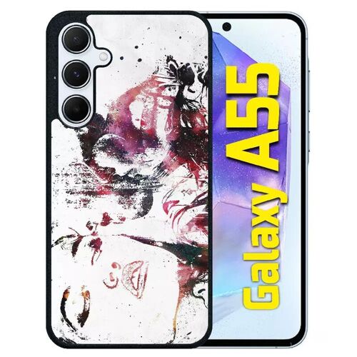 Coque Pour Galaxy A55 - Creative Art Love Will Tear Us Apart - Silicone - Noir