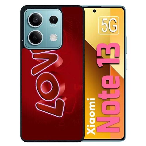 Coque Pour Redmi Note 13 5g - Motif Love 3d - Silicone - Noir
