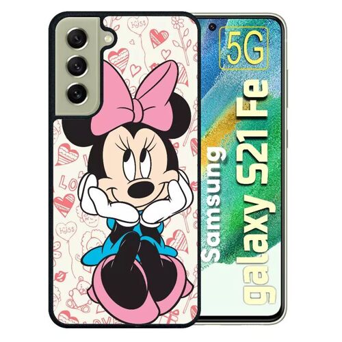 Coque Pour Galaxy S21 Fe 5g - Disney Minnie Love - Silicone - Noir