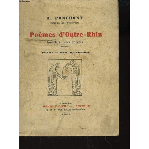 Poèmes D'outre-Rhin