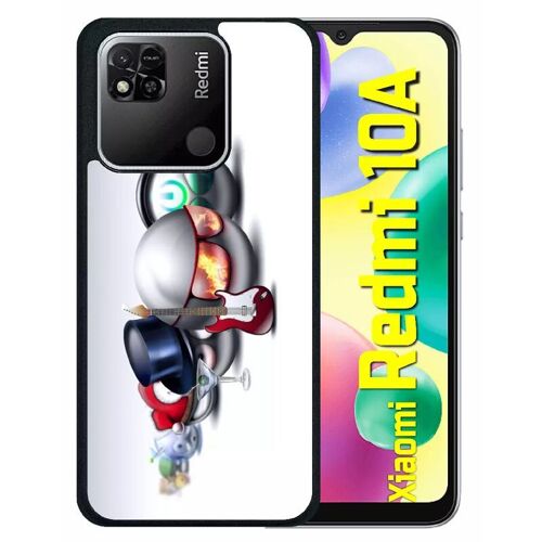 Coque Pour Redmi 10a - Rocking Smileys - Silicone - Noir
