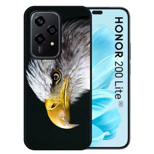 Coque Pour Honor 200 Lite - Tete D'aigle Royal - Silicone - Noir