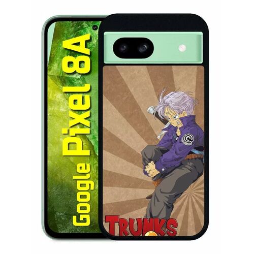 Coque Pour Pixel 8a - Dbz Futur Trunks - Silicone - Noir