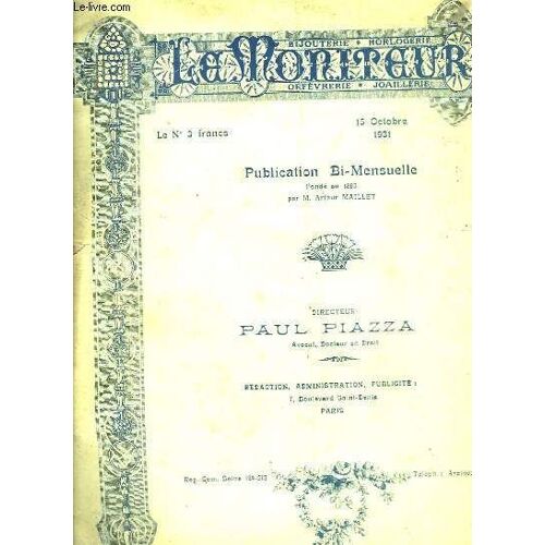 Le Moniteur, 15 Ocotbre 1931