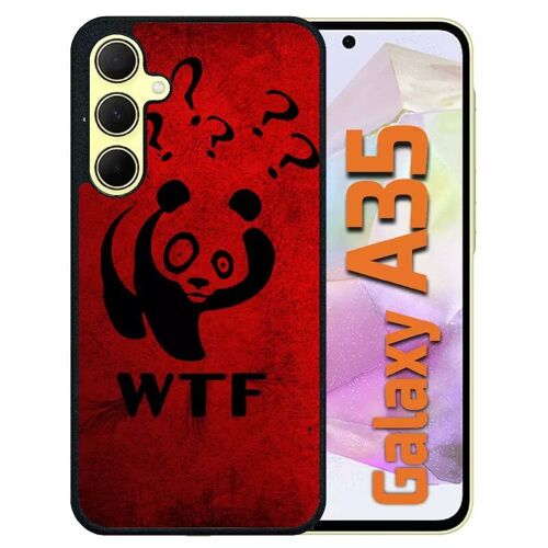 Coque Pour Galaxy A35 - Wtf What The Fuck - Silicone - Noir