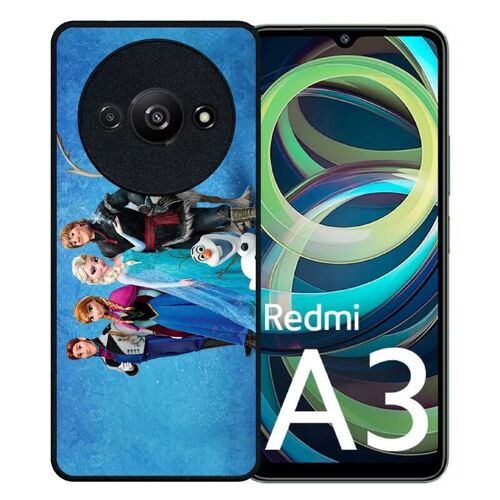 Coque Pour Redmi A3 - Frozen Reine Des Neiges - Silicone - Noir