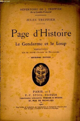 Page D'histoire, Ou Le Gendarme Et Le Loup