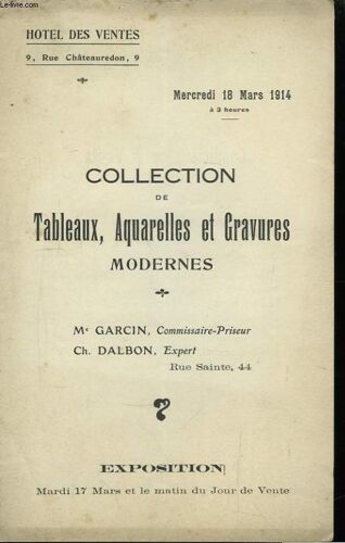 Collection De Tableaux, Aquarelles Et Gravures Modernes