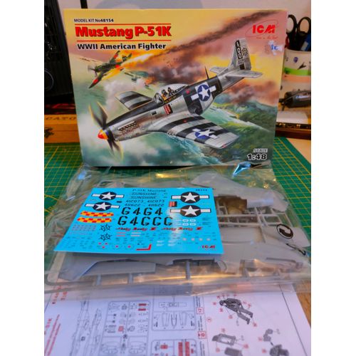 Maquette Avion Icm 1/48 : Mustang P-51k
