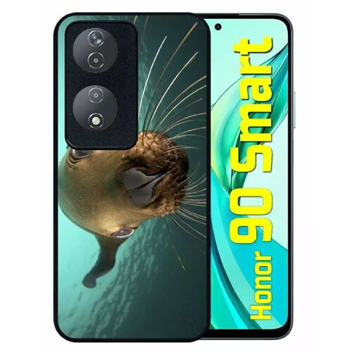 Coque Pour Honor 90 Smart - Loutre Tu Veux Ma Photo - Silicone - Noir