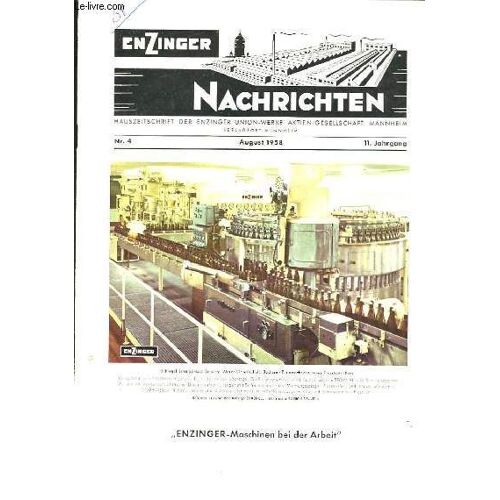 Enzinger Nachrichten N°4, 11ème Année