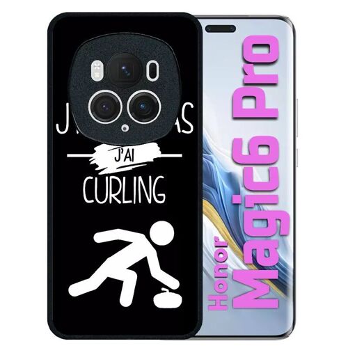 Coque Pour Honor Magic 6 Pro - J Peux Pas J Ai Curling 2 - Silicone - Noir