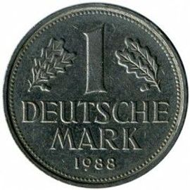 Allemagne De L'ouest Rfa = Pièce De 1 Deutsche Mark, Année 1988 , Lettre F