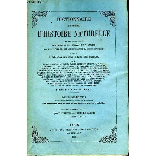 Dictionnaire Universel D'histoire Naturelle. Tome Viii, 1ère Partie : Lea - Mam