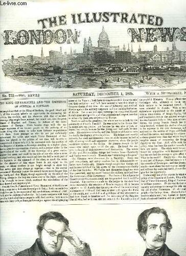 The Illustrated London News N°772 : The King Of Sardinia And The Emperor Of Austria
