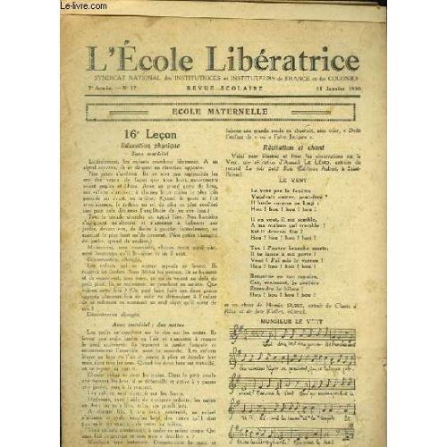 L'ecole Libératrice N°17, 7ème Année