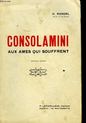 Consolamini Aux Âmes Qui Souffrent