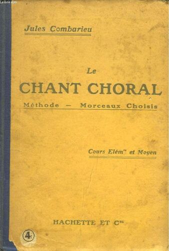 Le Chant Choral. Cours Élémentaire Et Moyen