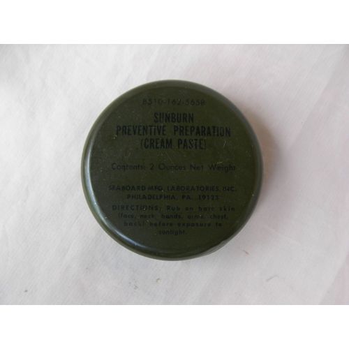 Ww2/Postwar Us Boite Crème Solaire Réglementaire Militaire Américaine Vietnam 3