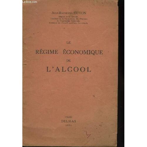 Le Régime Économique De L'alcool