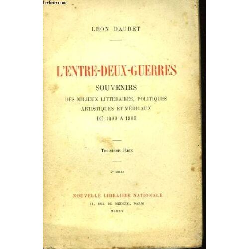 L'entre-Deux-Guerres. 3ème Série