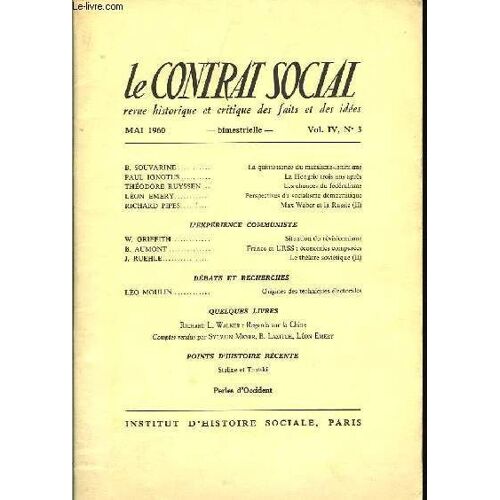 Le Contrat Social. Vol. Iv, N°3