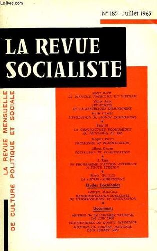 La Revue Socialiste N°185