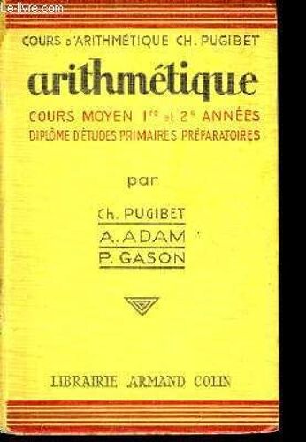 Arithmétique. Cours Moyen 1ère Et 2ème Années