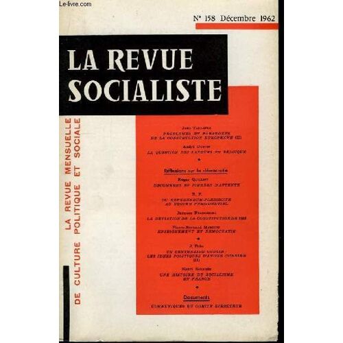 La Revue Socialiste N°158