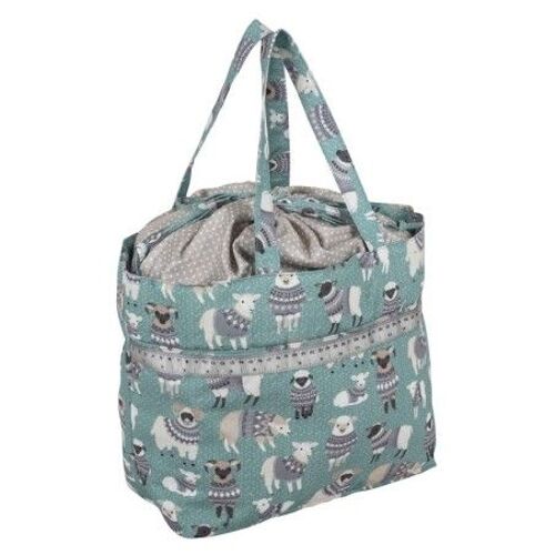 Sac de rangement à cordon "Mouton" - 18x32x34cm - Hobby Gift Vert