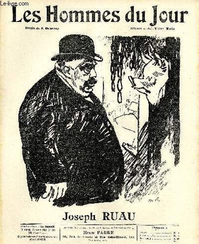Les Hommes Du Jour N° 118 : Joseph Ruau. Portrait En Couverture Par Delannoy