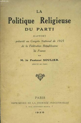La Politique Religieuse Du Parti
