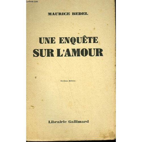 Une Enquete Sur L'amour