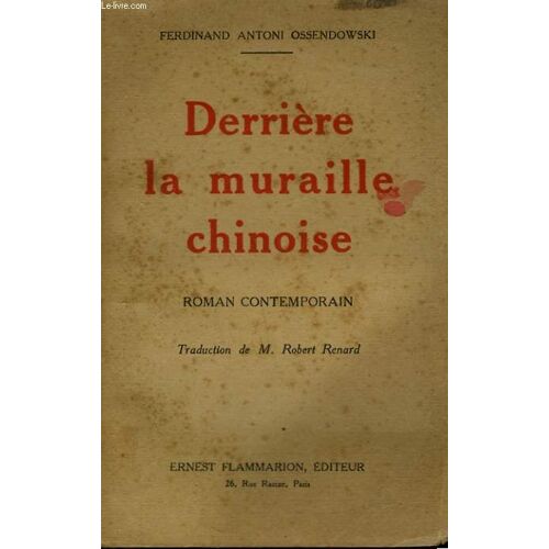 Derriere La Muraille Chinoise. Roman Contemporain