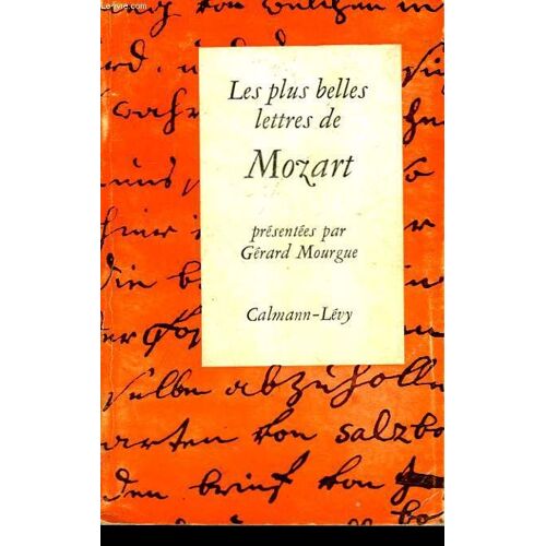 Les Plus Belles Lettres De Mozart
