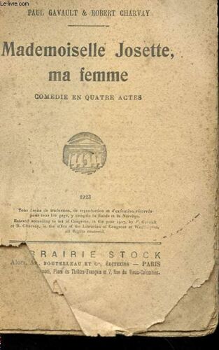 Mademoiselle Josette, Ma Femme