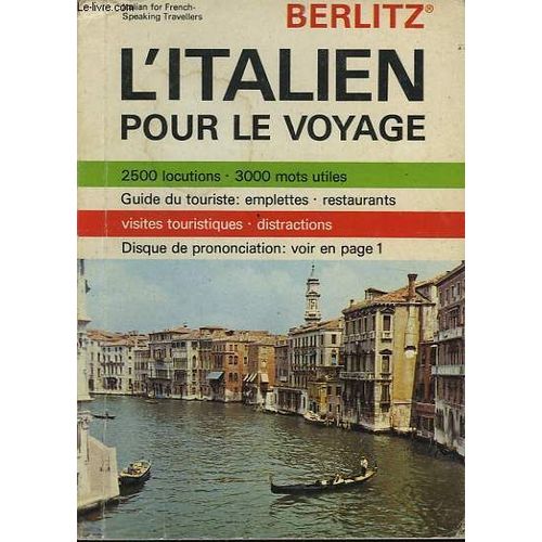 L'italien Pour Le Voyage