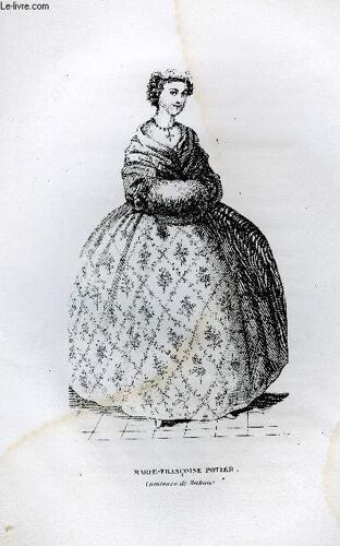 Gravure 19eme Noir Et Blanc - Marie-Francoise Potier