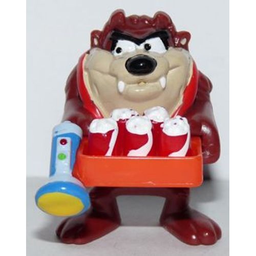 Kinder 2002 - Les Looney Tunes Font Du Cinéma - Taz Avec Des Boissons Et Une Lampe-Torche