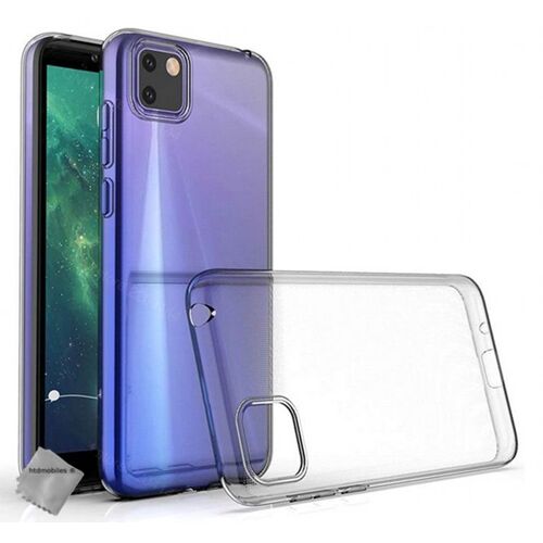 Housse etui coque silicone gel fine pour Huawei Y5p + film ecran - TRANSPARENT TPU