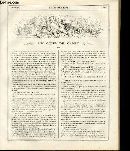La Vie Parisienne 3e Année - N° 17 - Un Coup De Canif, Gustave Z. - Etudes De Voitures (Deuxieme Serie) - Quatre Heures De Haschich, J. C. - Croquis Militaire, X