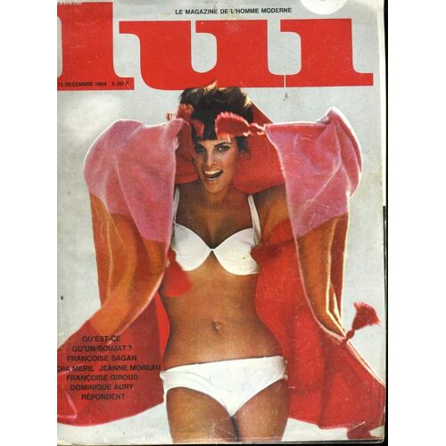 Lui, Le Magazine De L'homme Moderne N° 12 - Qu'est-Ce Qu'un Goujat? - Francoise Sagan - Macha Meril - Jeanne Moreau - Francoise Giroud - Dominique Aury Repondent